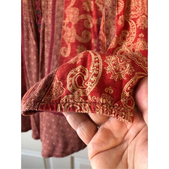 Lucky 🍀 Brand Boho Blouse L - Picture 3 of 10